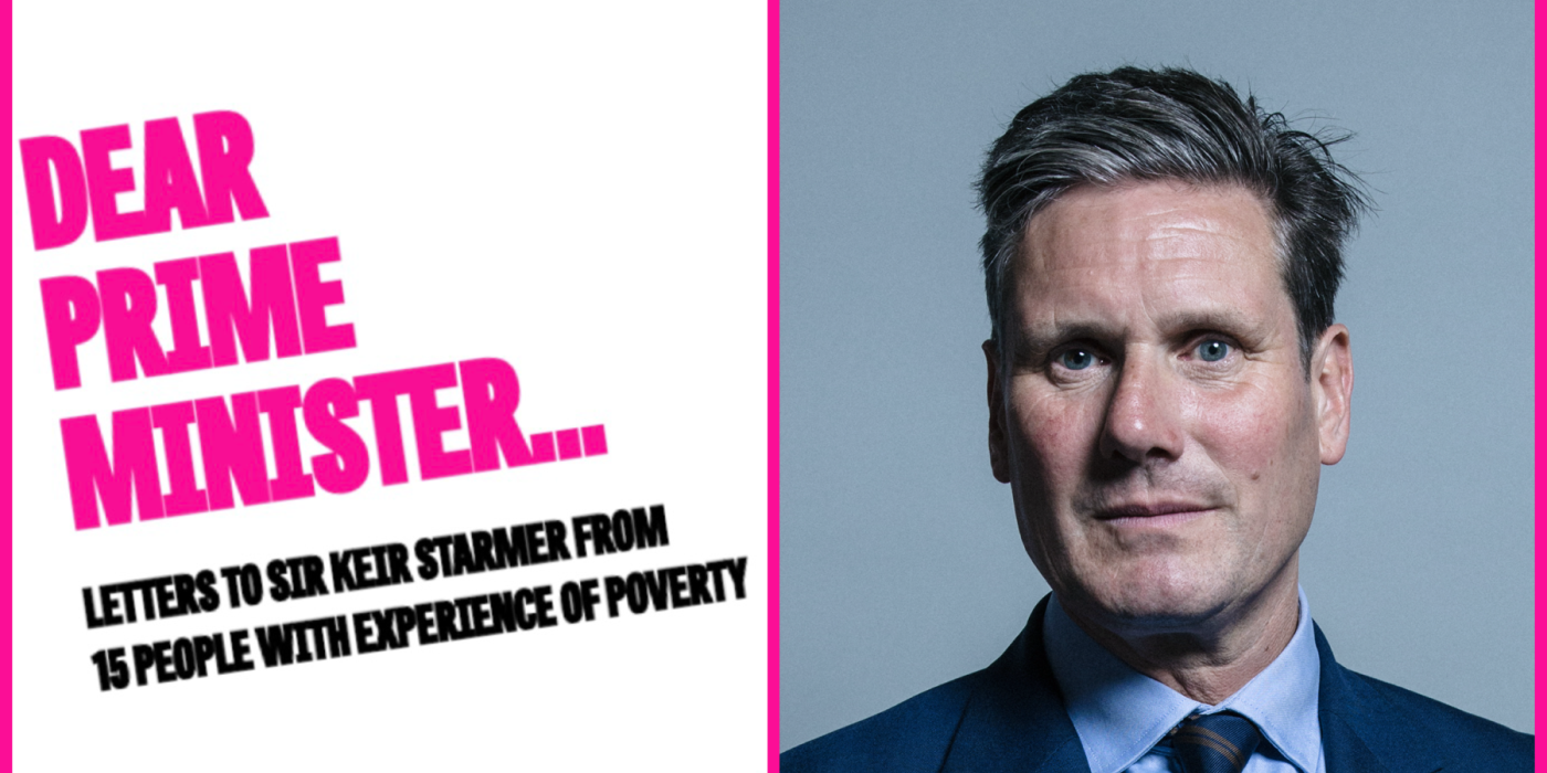 A headshot of Sir Keir Starmer, alongside the words Dear Prime Minister