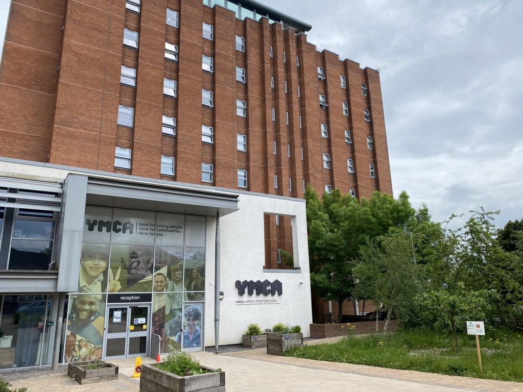 An exterior view of YMCA North Staffordshire in Stoke